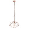 Lalia Home 1 Light 16" Modern Metal Wire Paragon Hanging Ceiling Pendant Fixture, Rose Gold LHP-3003-RG
